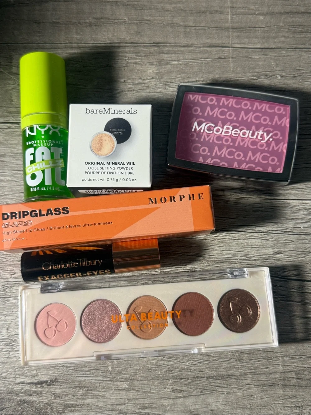 6 New makeup Charlotte Tilbury Mascara Morphe NYX Fat oil bare minerals powder